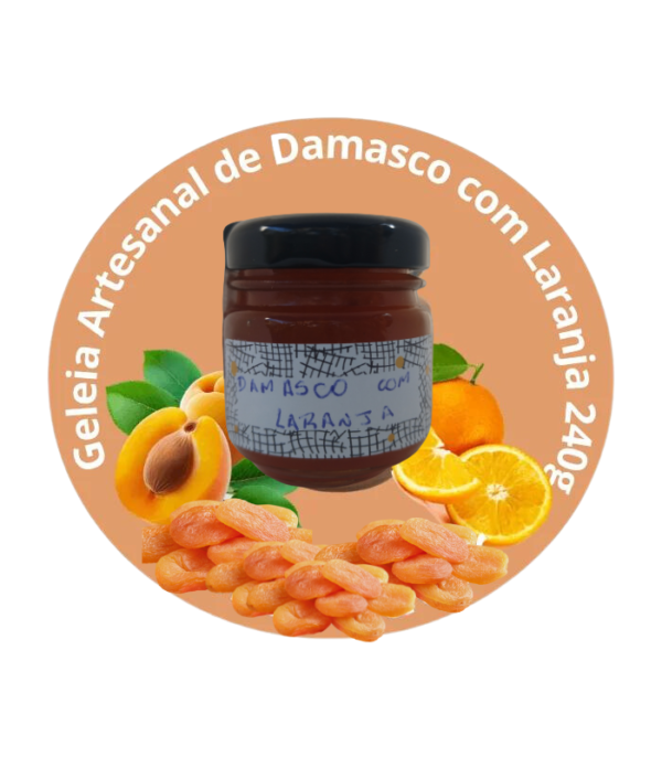 Geleia Artesanal de Damasco com Laranja