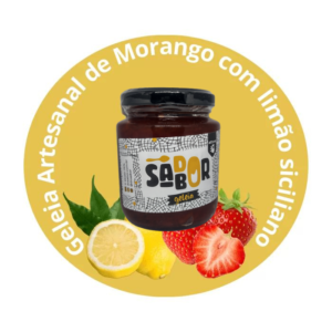 Geleia Artesanal de Morango com limão siciliano