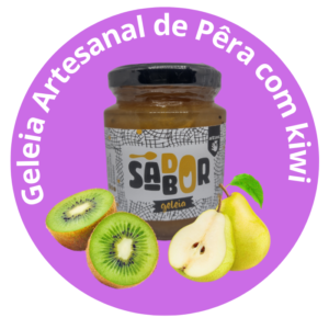Geleia Artesanal de Pêra com kiwi