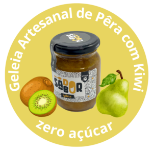 Geleia Artesanal de Pêra com kiwi zero açúcar
