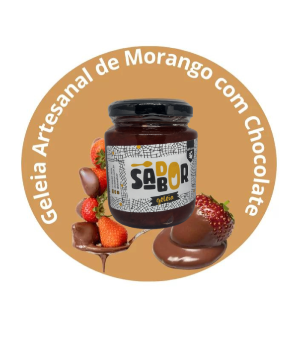 Geleia Artesanal de Morango com Chocolate