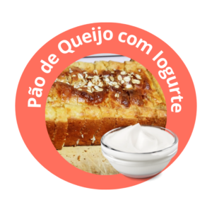 Pão de queijo com iogurte