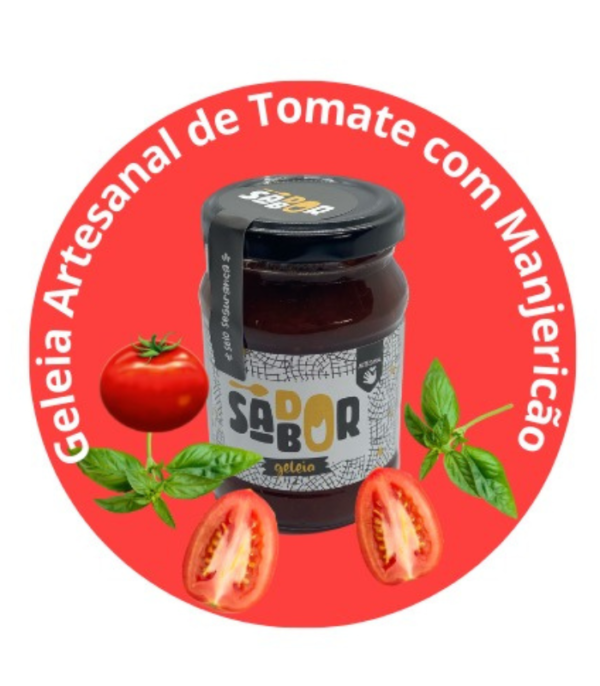 Geleia Artesanal de Tomate com manjericão